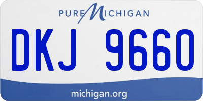 MI license plate DKJ9660