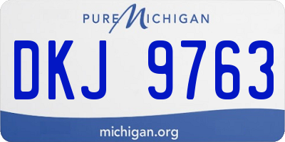 MI license plate DKJ9763