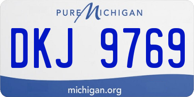 MI license plate DKJ9769