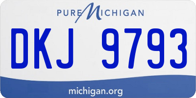 MI license plate DKJ9793