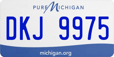 MI license plate DKJ9975