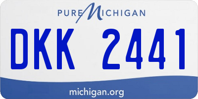 MI license plate DKK2441