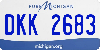 MI license plate DKK2683
