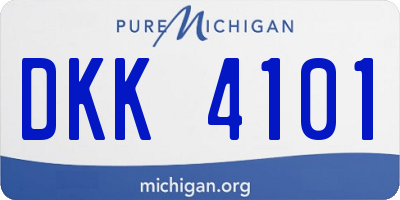 MI license plate DKK4101
