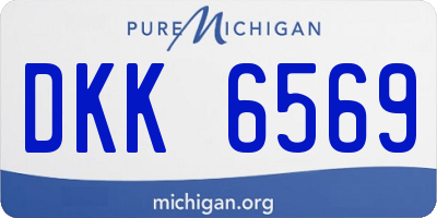 MI license plate DKK6569