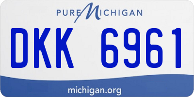 MI license plate DKK6961