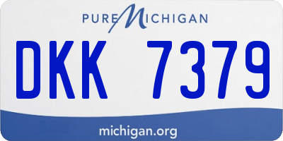 MI license plate DKK7379