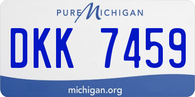 MI license plate DKK7459