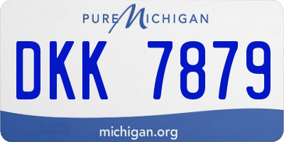 MI license plate DKK7879