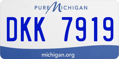 MI license plate DKK7919