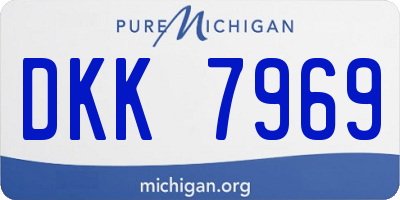 MI license plate DKK7969