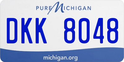 MI license plate DKK8048