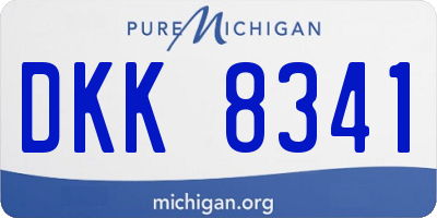 MI license plate DKK8341