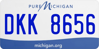 MI license plate DKK8656