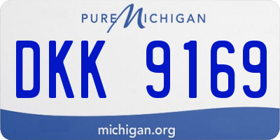 MI license plate DKK9169