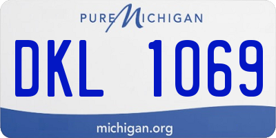 MI license plate DKL1069