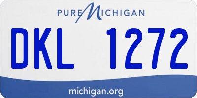 MI license plate DKL1272