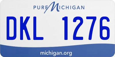 MI license plate DKL1276