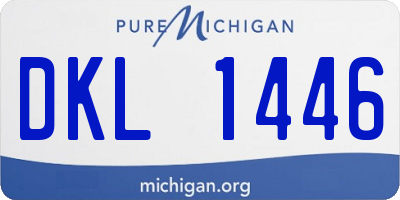 MI license plate DKL1446