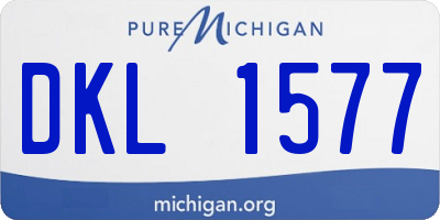 MI license plate DKL1577