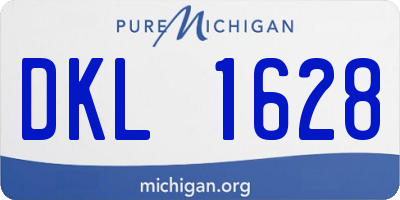 MI license plate DKL1628