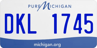 MI license plate DKL1745