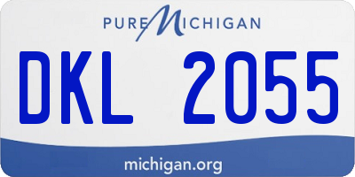 MI license plate DKL2055