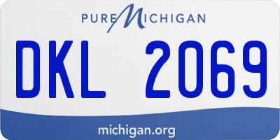 MI license plate DKL2069