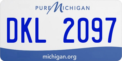 MI license plate DKL2097