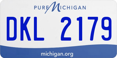 MI license plate DKL2179