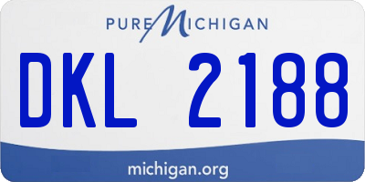 MI license plate DKL2188
