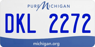 MI license plate DKL2272