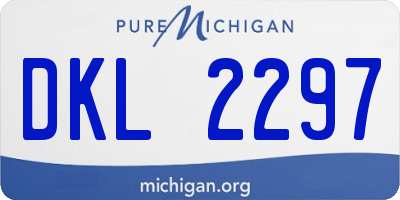 MI license plate DKL2297