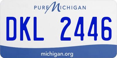MI license plate DKL2446