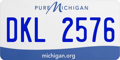 MI license plate DKL2576