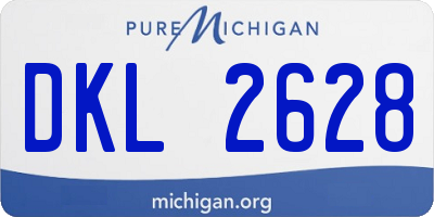 MI license plate DKL2628