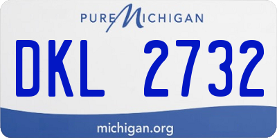 MI license plate DKL2732
