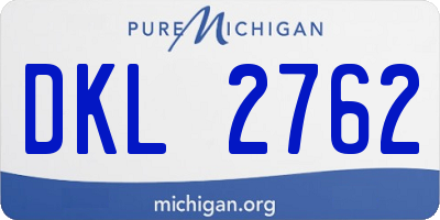 MI license plate DKL2762