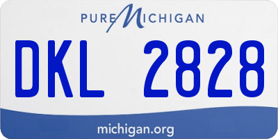MI license plate DKL2828