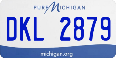 MI license plate DKL2879