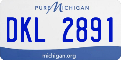 MI license plate DKL2891