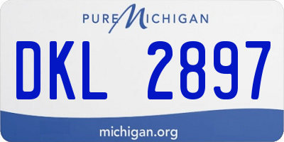 MI license plate DKL2897