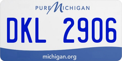 MI license plate DKL2906