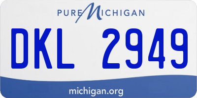 MI license plate DKL2949