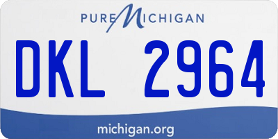 MI license plate DKL2964