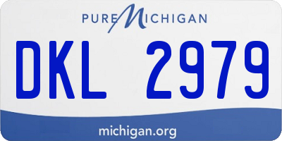 MI license plate DKL2979