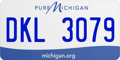 MI license plate DKL3079