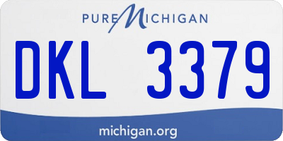 MI license plate DKL3379