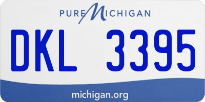 MI license plate DKL3395