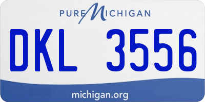 MI license plate DKL3556